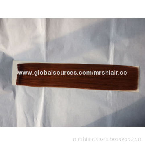 Brazilian virgin silk straight tape in hair extensions no shedding no tangle